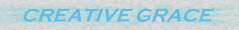 Creative Grace, backlit banner